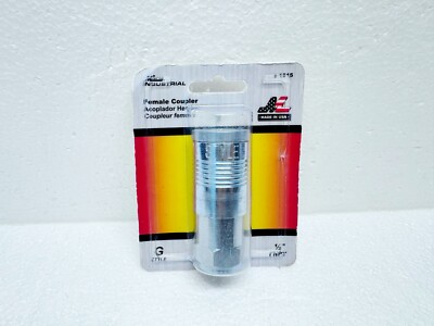 New Milton G'' Style 1/2'' FNPT Female Coupler S1815 Soild Steel USA Made
