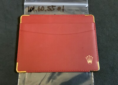 Authentic Rolex Leather  Card Holder - Various Color  & Code / Your Choose