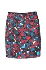 Lija Women's Classic Straight Skort, Blackberry/Multicolor, X-Small