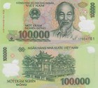 100000 Vietnamese Dong Uncirculated Bank Note for Collectors MINT USA Fast Ship