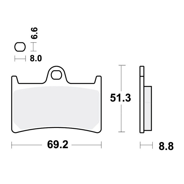 TRW SV BremsbeläGe Passend Vorn FüR Yamaha FZ6 S2 600 Bj. 2007-2010-image