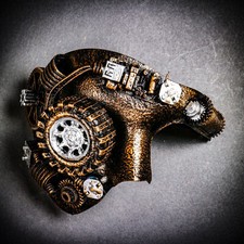 Phantom of the Opera Steampunk w/ LED Lighting Halloween Masquerade Party Mask
