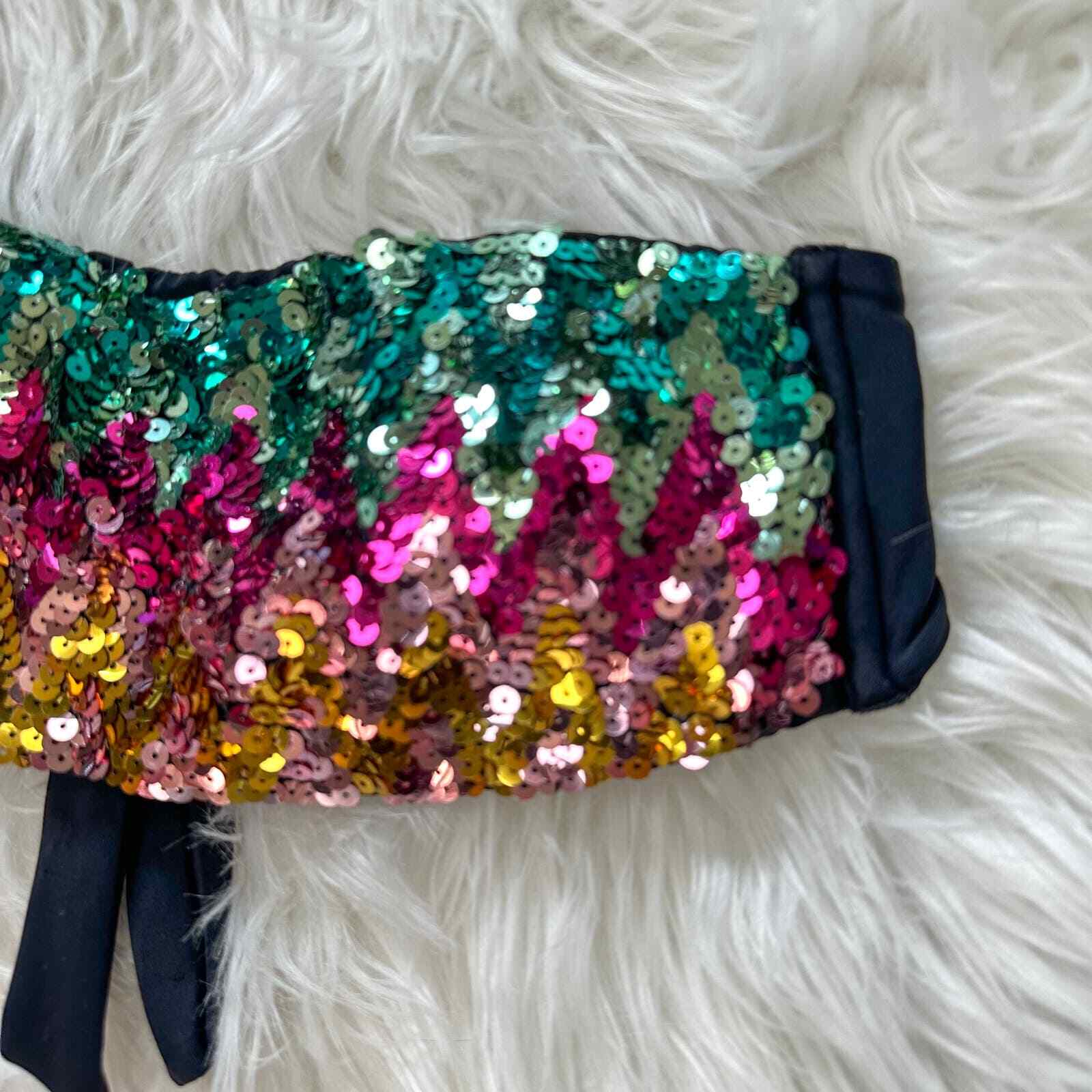 Victoria's Secret Swim Sequin Bandeau Bikini Top - image 2