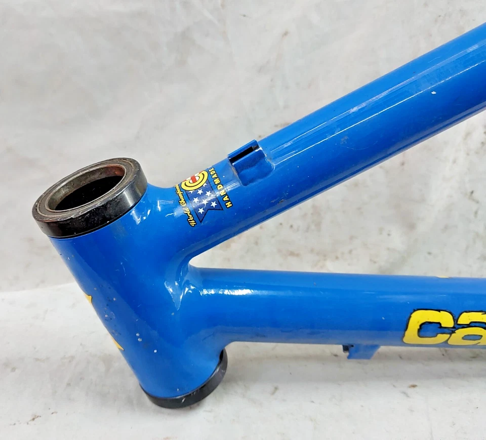 Juego de cuadro de bicicleta MTB Cannondale CAD3 2002 19" grande rígido azul hecho en EE. UU./Envío:) Foto 2 de 4