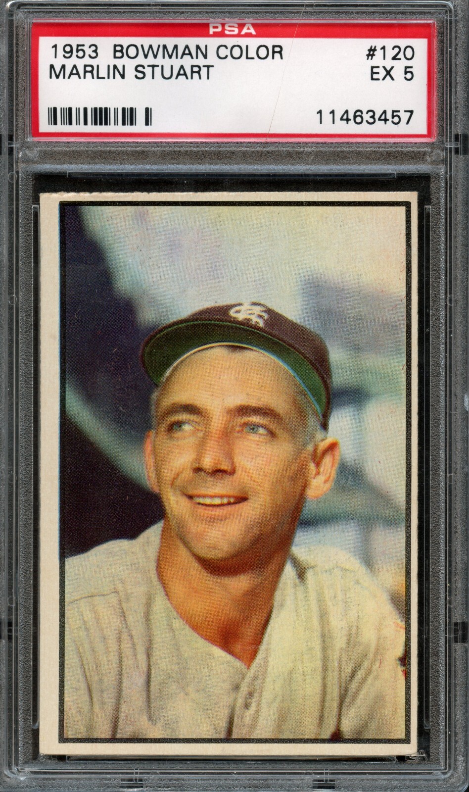 BB - 1953 Bowman Color - #120 - Marlin Stuart - PSA 5 - EX