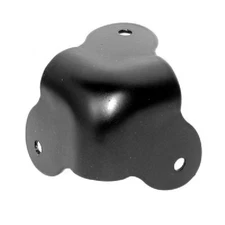 8- 3 Leg Metal Corners, Black, Case, Speaker Cabinet, Amp 