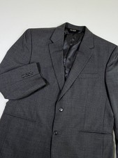 Jos. A. Bank Men's Sz 44R Suit Blazer Jacket 100 Wool Gray Subtle Stripes