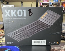 ProtoArc Foldable Wireless Bluetooth Keyboard, Full Size, Rechargeable, XK01 new