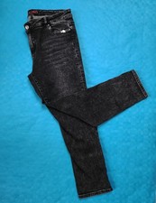 Jeans Uta Raasch by Strandfein Gr. 23 (Kurzgröße 46) schwarz Used-Look NP 89 €