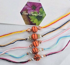 5 pc/lot Raksha Bandhan Rakhi / Rakhri Basketball Rakhi