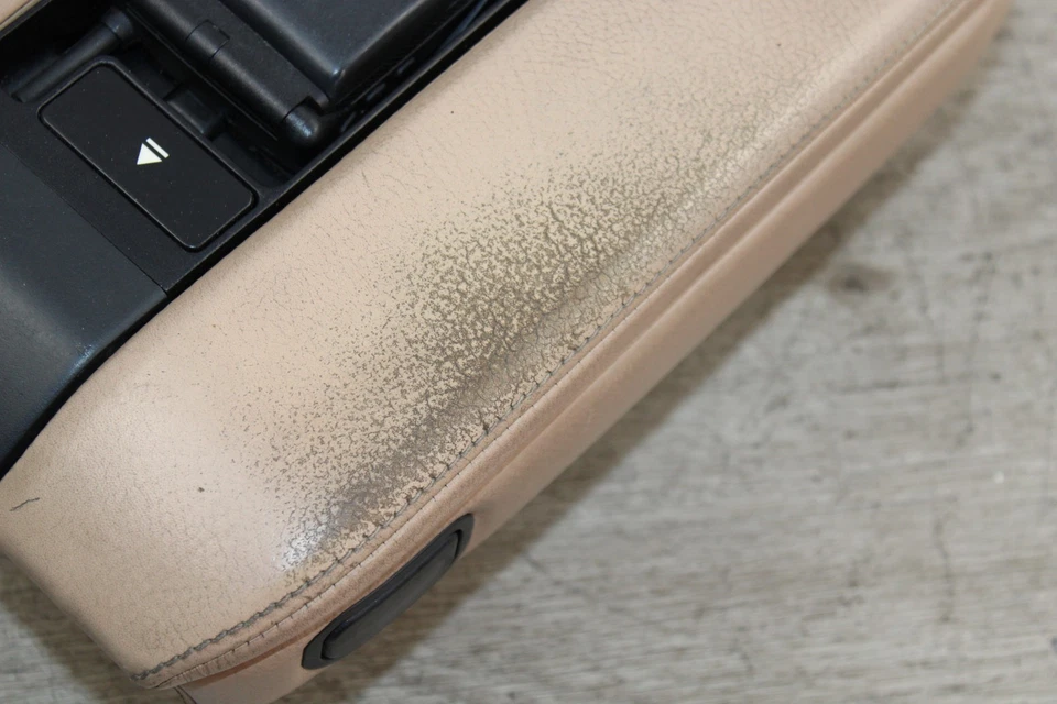 95-01 BMW E38 740I 750IL TAMPA DE APOIO DE BRAÇO CONSOLE CENTRAL FRONTAL COM TELEFONE BEGE AREIA - Imagem 4 de 4