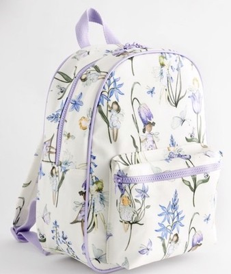Next Mädchen Rucksack Kindergarten, Schule blau/ecru Bluebell Fee