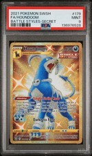 Pokémon TCG 2021 Battle Styles 179/163 Houndoom Gold Full Art Secret Rare PSA 9