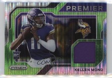 2021 Panini Prizm Premier Jerseys Neon Green Pulsar Kellen Mond #PJ-18 1ek2