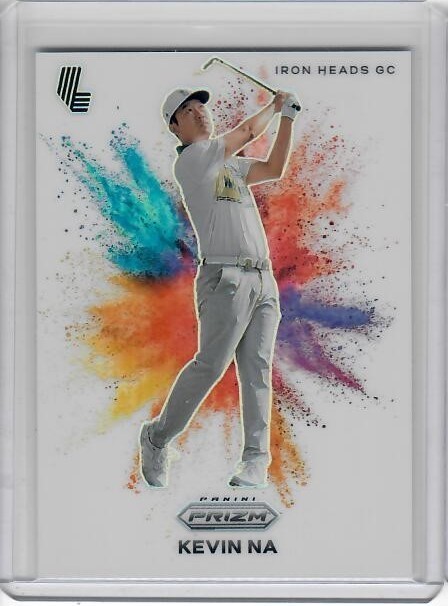Kevin Na 2024 Panini Prizm LIV Golf COLOR BLAST SSP Iron Heads GC Case Hit