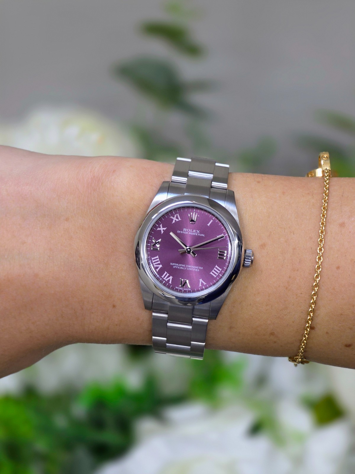 Rolex Oyster Perpetual 31 Ref. 177200 - Red Grape Dial - Full Set (2016)