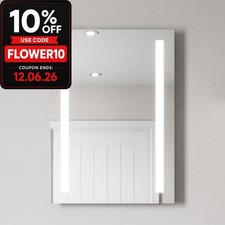 500 x 700mm Bathroom Mirror LED Lights Wall Mounted Battery Powered Illuminated