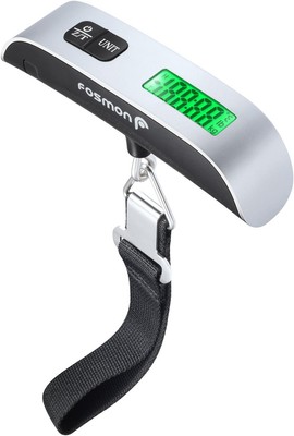 Fosmon Digital Luggage Scale, LCD Display Backlight Temperature Baggage Scale wi