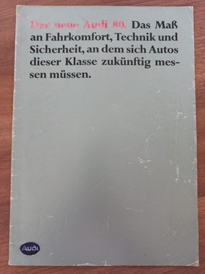 Audi 80 + Preise 08/78 Prospekt Brochure Catalogue Broszura Folleto