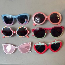 Disney Frozen Ariel Strawberry Watermelon Girls Sunglasses Bundle 6 Pairs