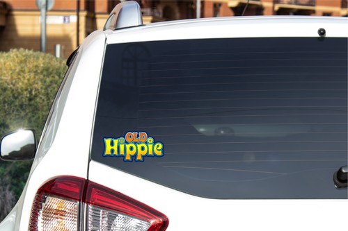 Vecchio adesivo decalcomania hippie pace amore stile retrò anni 70 flower power groovy stoner - Foto 3 di 7