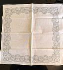 Vintage White Madeira Napkins Organza Flowers 12 — photo 2
