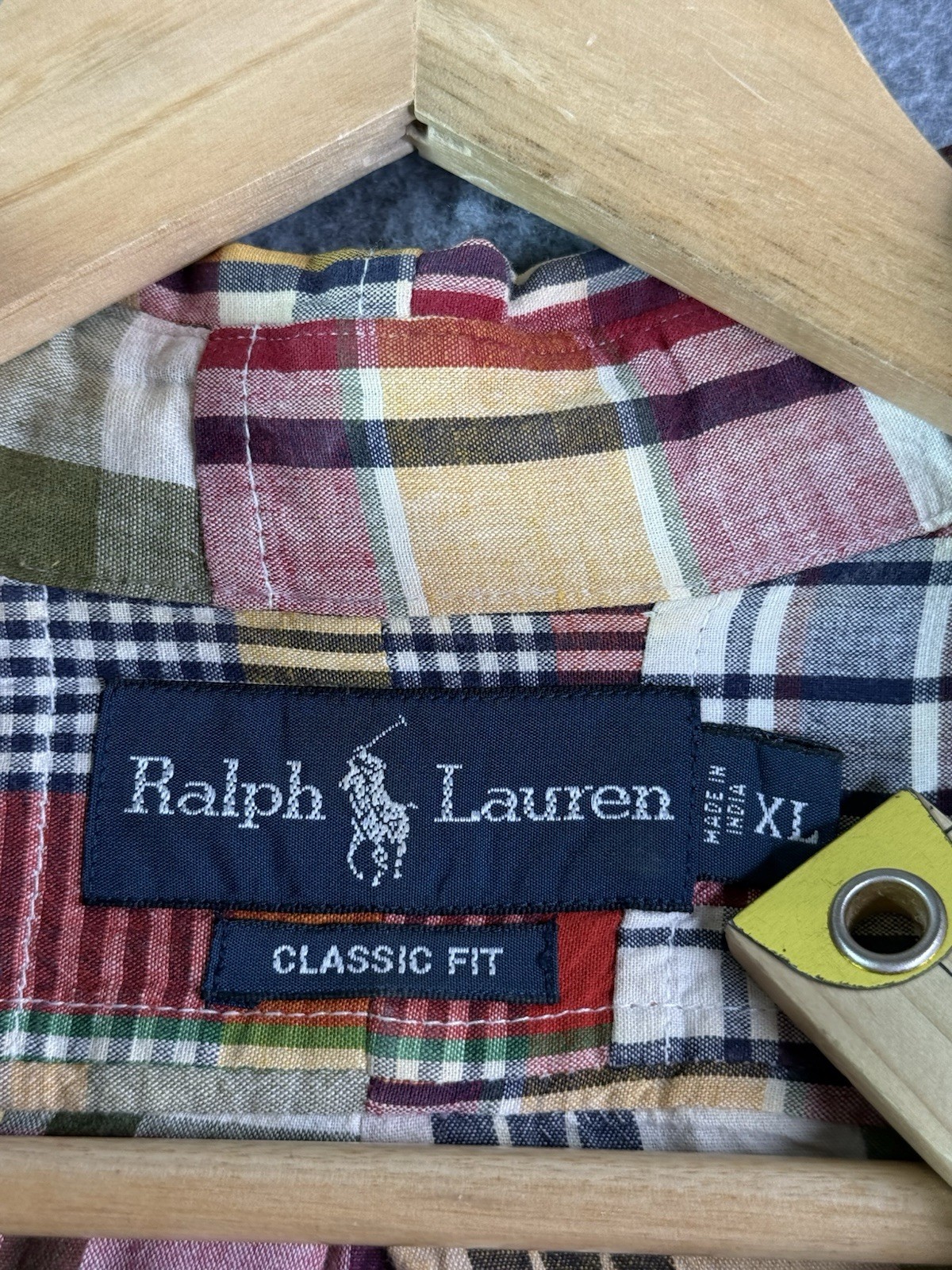 Ralph Lauren Multicolor Patchwork Madras Plaid Sh… - image 3
