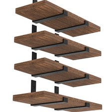 Shelf Brackets 12 Inch, Strong Heavy Duty Floating Shelf Brackets Pack of 8, ...