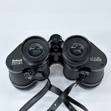 Vtg Bushnell Ensign 7x35 Insta-Focus Wide Angle Binoculars w/ Case Manual Japan