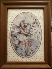 Vintage Wild Cherry Blossom Fairy Flower Fairies Wall Art Decorative Art Framed