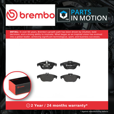 Brake Pads Set fits MERCEDES C250 S204, W204 2.2D Rear 08 to 14 Brembo Quality