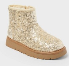 Girls' Honor Boots Faux Suede Style Boots - Cat Jack Gold Size 3