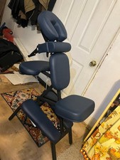 Master Massage chair 446449 PROFESSIONAL with Wheeled Case, Royal Blue
