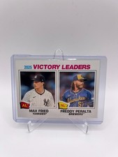 2026 Topps Heritage - League Leaders Max Fried, Freddy Peralta #5