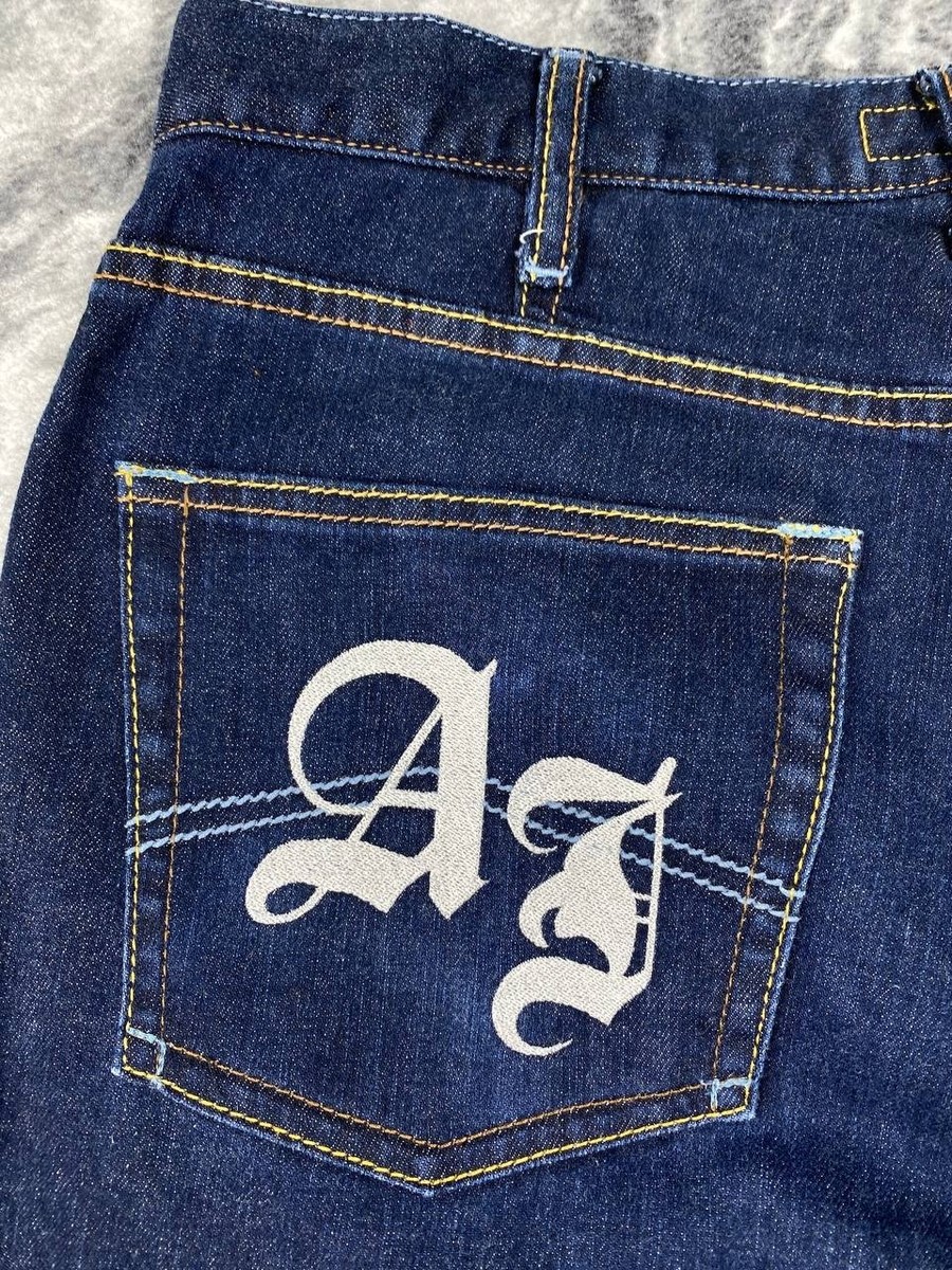 Vintage Armani Denim Jeans Big Logo AJ 90s Men Size 32 Blue | eBay
