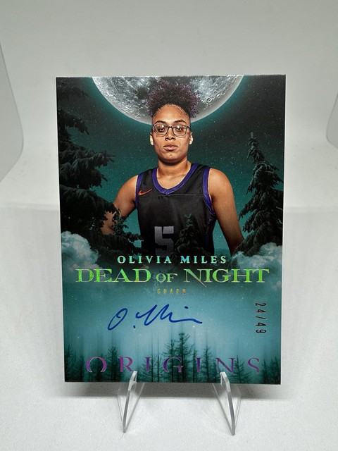 2025-26 Origins Olivia Miles Dead of Night Auto /49 #DON-MIL On Card /49