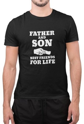 Lustiges T-Shirt Vater & Sohn Beste Freunde fürs Leben Sarkastischer Vater