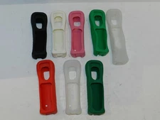 Genuine NINTENDO WII CONTROLLER REMOTE COVER CASE PINK GREEN RED CLEAR RVL-022