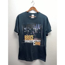 Vintage Bruce Springstreen Shirt The E Street Band Tour Concert Black Tee Medium