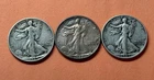 Liberty Walking Half Dollar Circulated Silver Lot 1939, 1942, 1943