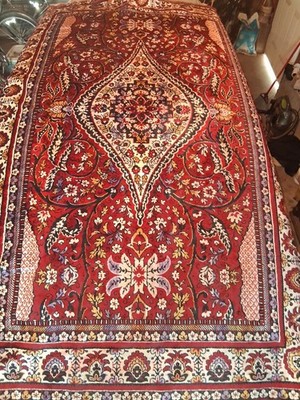 Vintage 1950s Sovali French made TAPESTRY RUG or Wall Hanging 90 x 57 inches