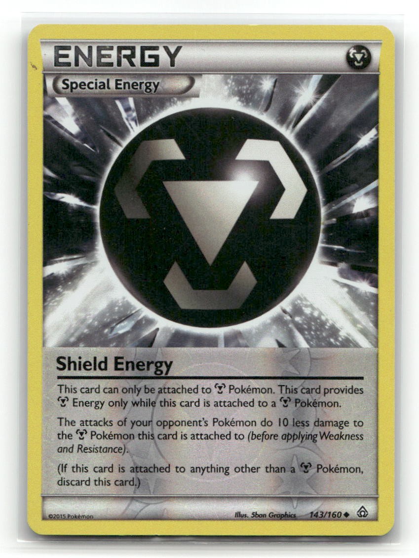 Shield Energy 143/160 Uncommon Primal Clash Pokemon Reverse Holo LP