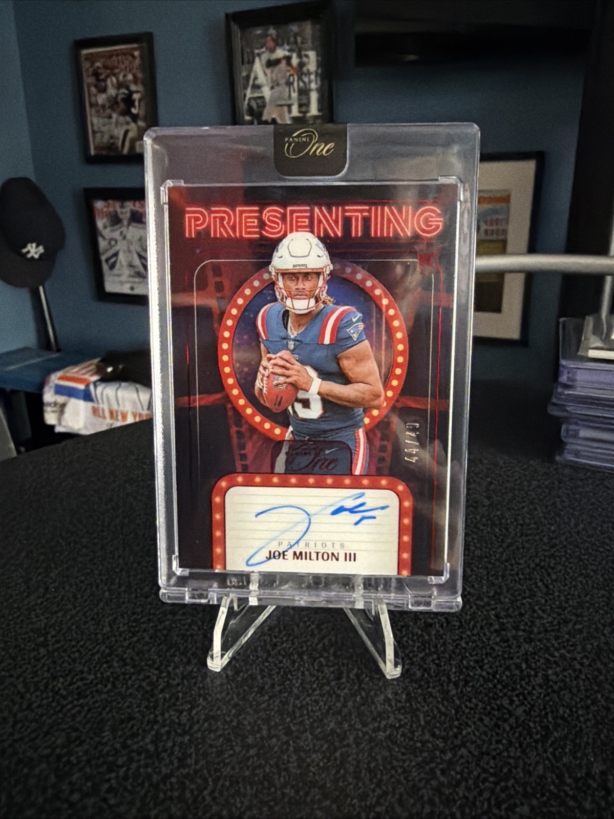 2024 Panini One Joe Milton III RC ROOKIE AUTO #d 40/49 Presenting RED Prizm SSP