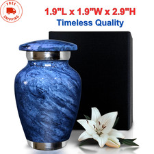 Marble Urn For Ashes Adult Male  Female - Handcrafted Cremation Urns For Human