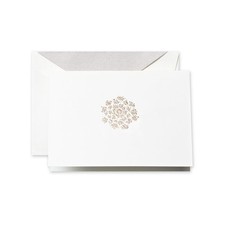 Crane  Co. Hand Engraved Queen Anne's Lace Note RF1409 