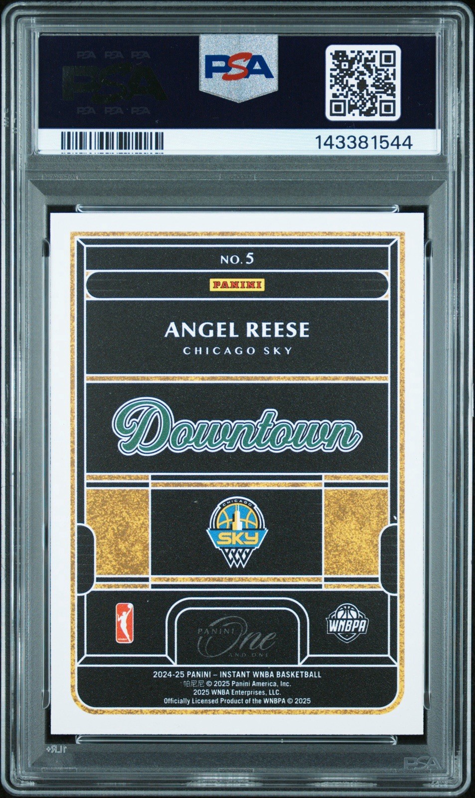 2024 ROOKIE ROYALTY WNBA, DOWNTOWN, ANGEL REESE, PSA 10, RC view 2