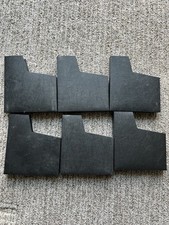 6 Authentic OEM NES Black Dust Covers Game Cartridge Sleeves No Logo