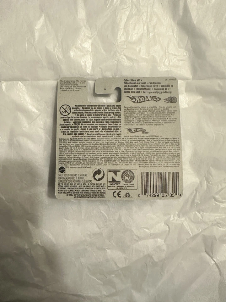 Hot Wheels 2005 первое издание 19/20 Realistix Prototipo Alfa Romeo B.A.T. 9 019 - Изображение 3 из 3