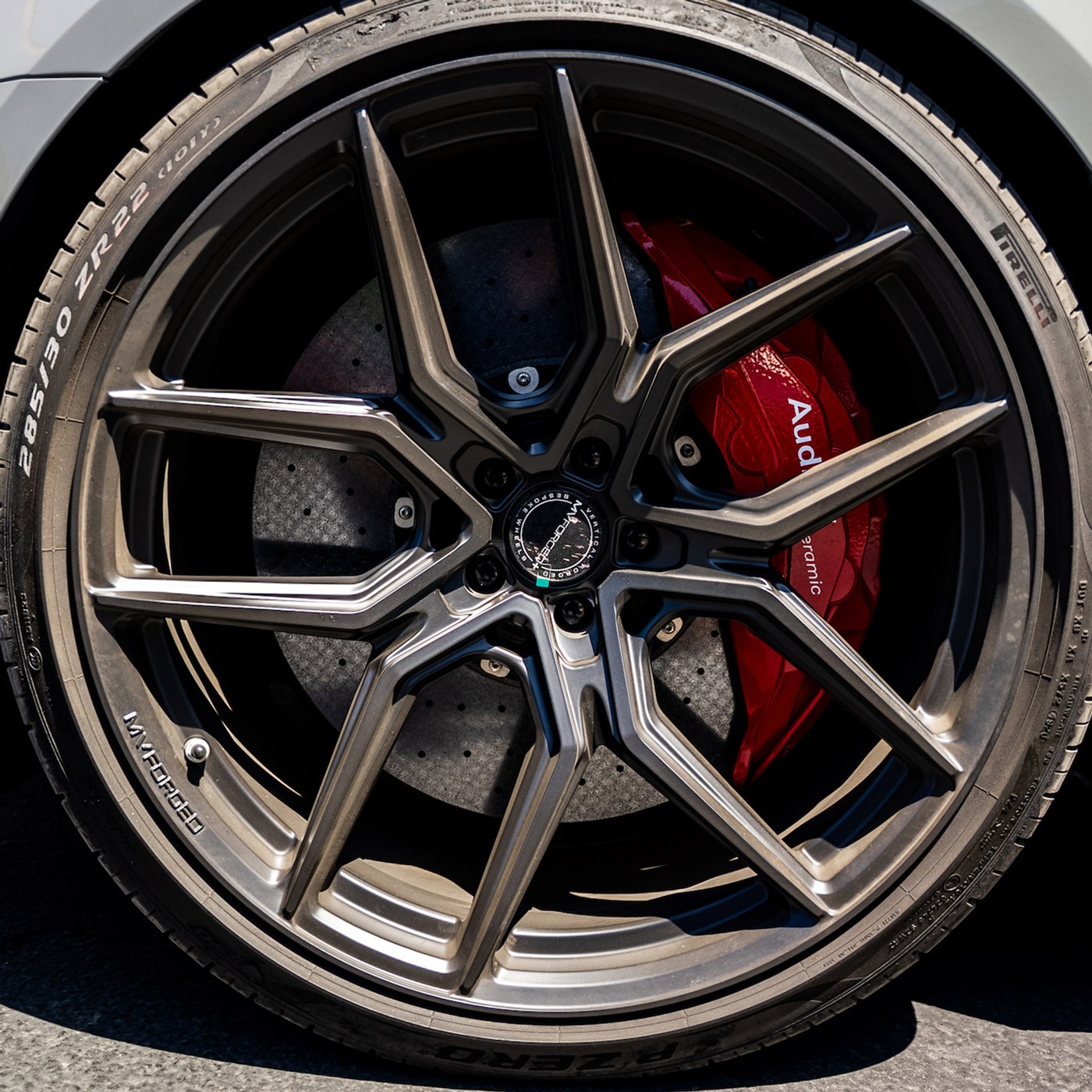 20" MV Forged MVF5 Black 20X9 20X11 Concave Wheels Rims Fits Audi R8