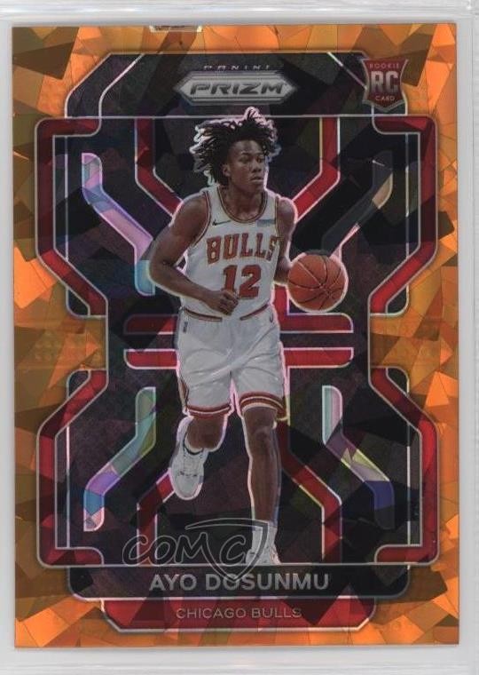 2021-22 Panini Prizm Orange Ice Prizm Ayo Dosunmu #271 14lm